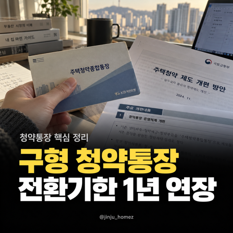 청약통장 전환 기한 1년 연장! 2027년 9월 30일까지, 기존 가입 기간과 금리는 어떻게 될까?