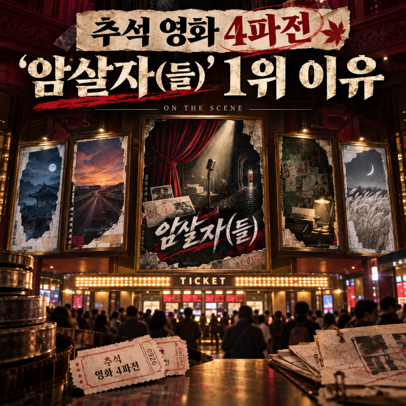 추석 영화 4파전 정리: ‘암살자들’ 예매율 1위 이유와 라인업 완벽 비교