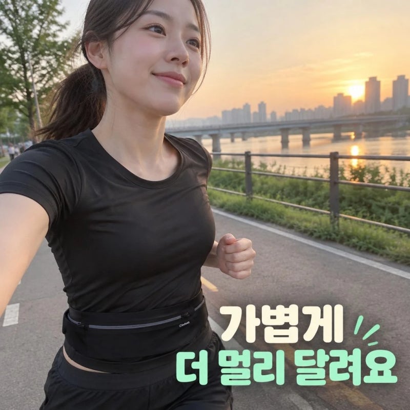 크링키 러닝벨트, 휴대폰 들고 뛰기 불편할 때 찾는 마라톤 허리밴드
