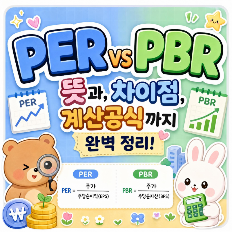 PER PBR 뜻과, 차이점, 계산방법까지 완벽 정리