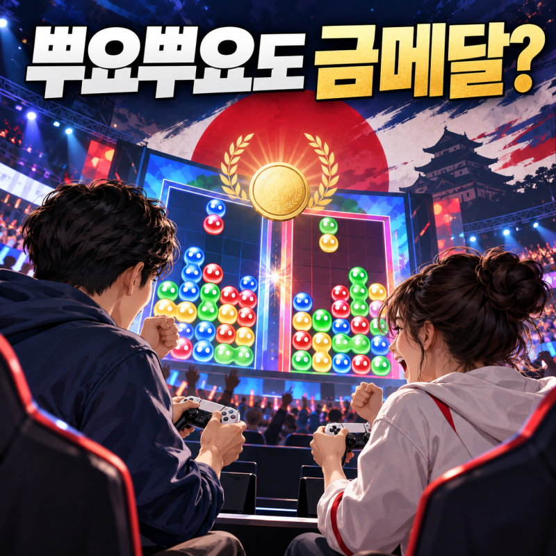 와이프와 하던 뿌요뿌요가 금메달 종목이라고요? (나고야 아시안게임 e스포츠 일정, 롤lol, 철....