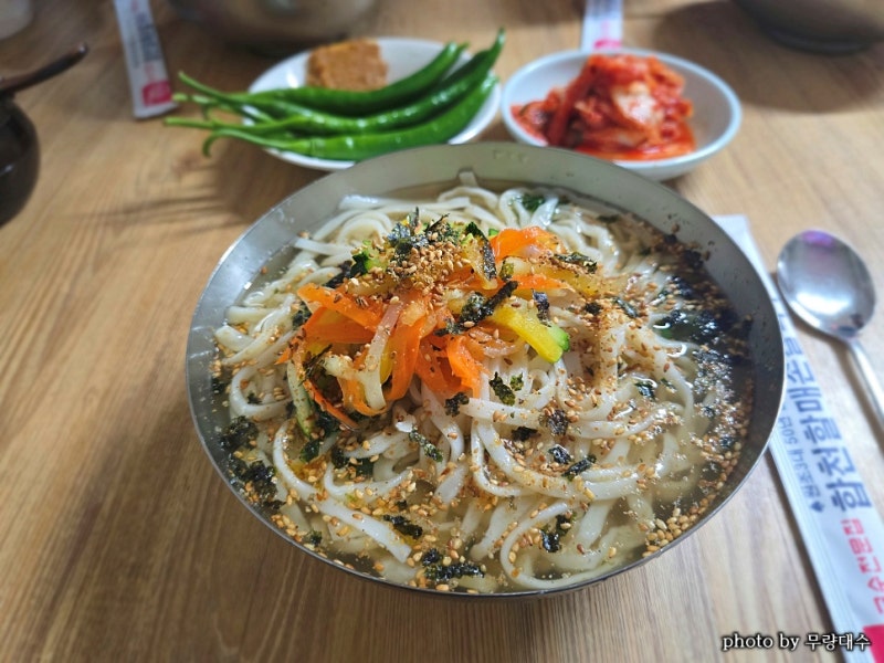 합천할매손칼국수의 건진국수 대구 대신동 서문시장 식당골목