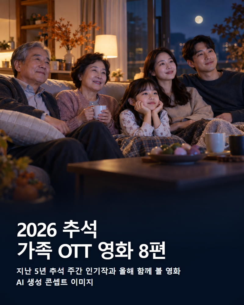 2026 추석 가족 OTT 영화 추천 8편｜지난 추석 넷플릭스 1위는?