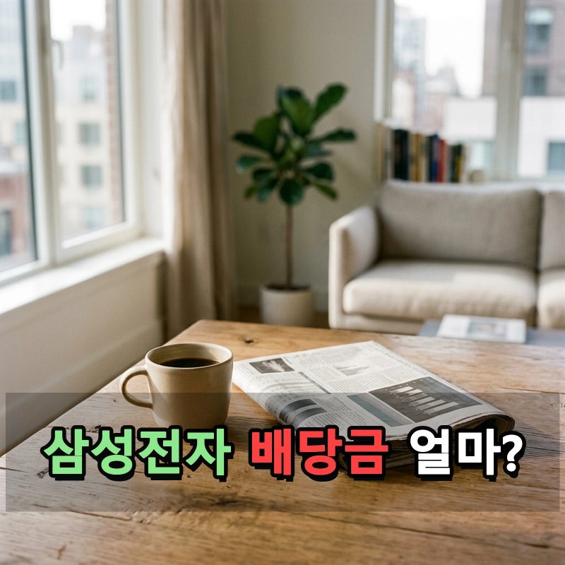 삼성전자 배당금 얼마? 역대급 30조 현금배당 소식과 삼성전자 배당금 예상 지급일정 및 배당....