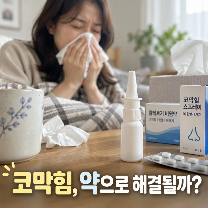 비염 증상, 코막힘에 비충혈 제거제가 도움될까? 약국 비충혈제거제 종류와 효과. 부작용