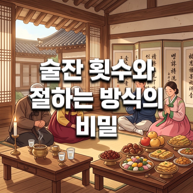 기제사 차례 차이점 잔 채우는 횟수와 절하는 방식 속 뜻밖의 비밀