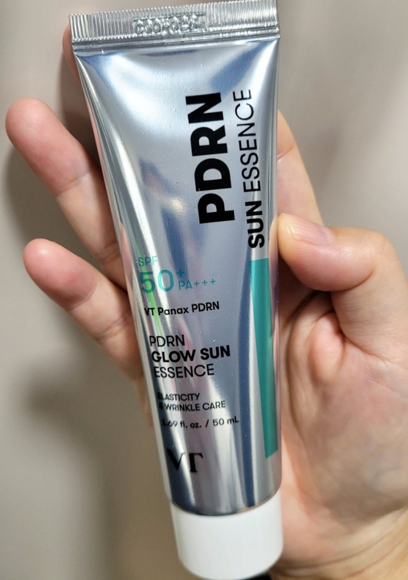 [화장품] 다이소 화잘먹 선 VT PDRN 광채 선 에센스 50ml 구매 후기
