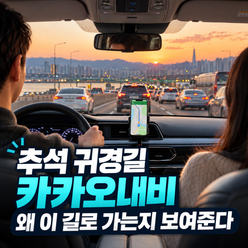 카카오내비 추석 귀경길 정체 CCTV로 확인하는 법, 최적 경로 추천 이유까지 정리