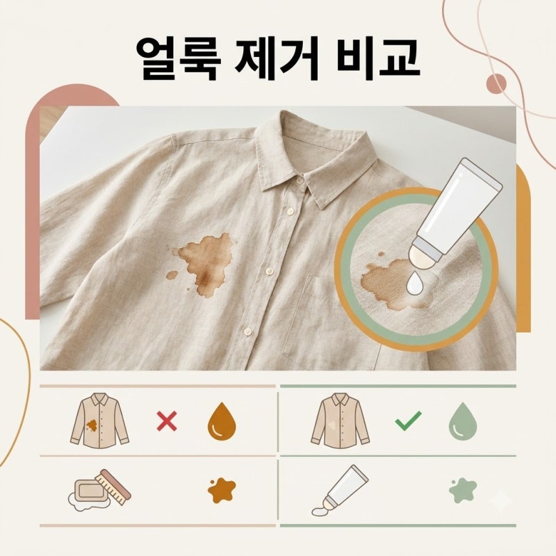 린넨 셔츠 얼룩 제거, 다이소 제품과 과탄산소다 어느 쪽이 나을까