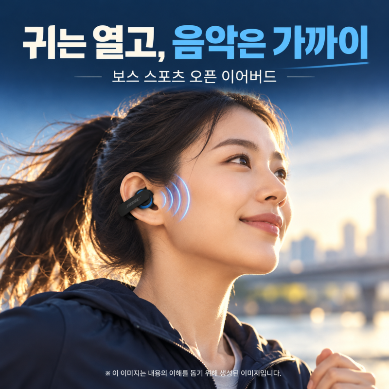 보스 스포츠 오픈 이어버드, 귀를 안 막으면 저음은 어디로 갈까?