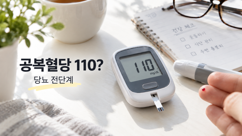 공복혈당 110 넘으면 당뇨일까｜100·110·125·126 숫자별 의미와 당뇨 전단계 관리법