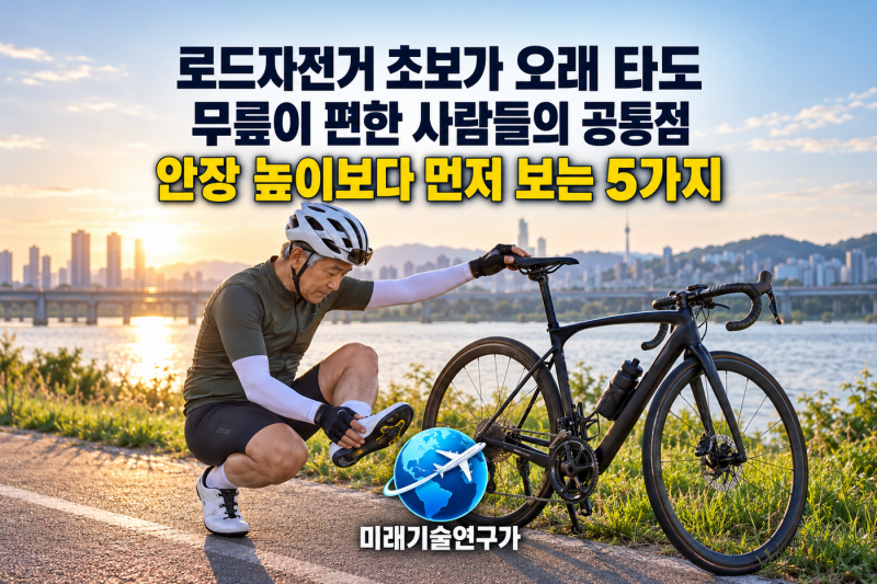 로드자전거 초보가 오래 타도 무릎이 편한 사람들의 공통점, 안장 높이보다 먼저 보는 5가지