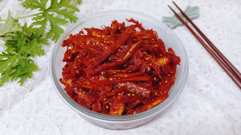 명절 밑반찬 황태채 무침 100g