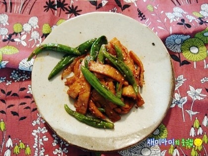꽈리고추어묵볶음/조림 만드는 법:서로 시너지를 내는 꽈리고추와 어묵요리