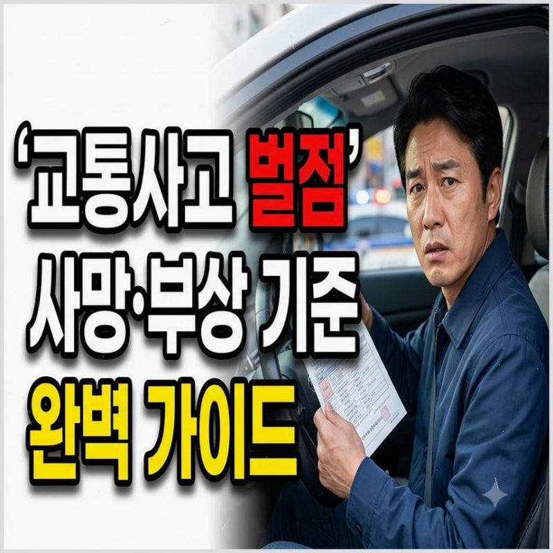 교통사고 벌점 – 사망과 부상별 점수 기준 완벽 가이드, 놓치지 마세요!