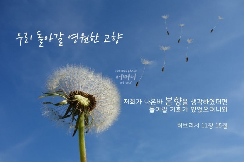 하나님의 교회 고향 가는 길 새 노래