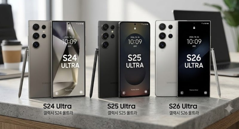 갤럭시 S24 울트라 vs 갤럭시 S25 울트라 vs 갤럭시 S26 울트라, 실성능 벤치마크 점수 비교