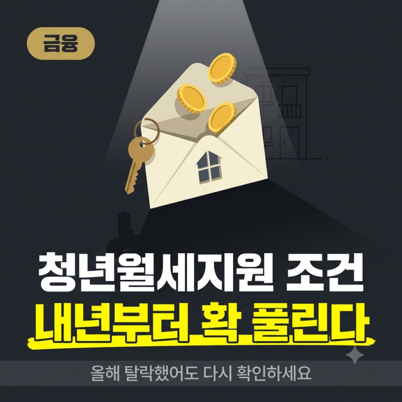 청년월세지원 조건, 내년부터 월소득 274만원까지 완화