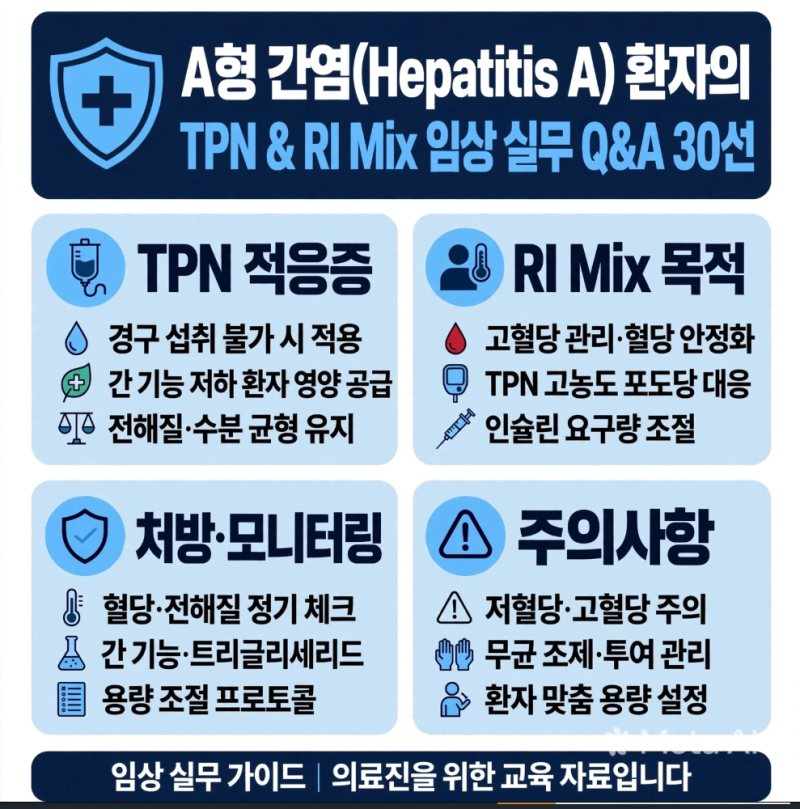 [Q&A] "A형 간염(Hepatitis A) 환자의 임상 실무 Q&A 30선"
