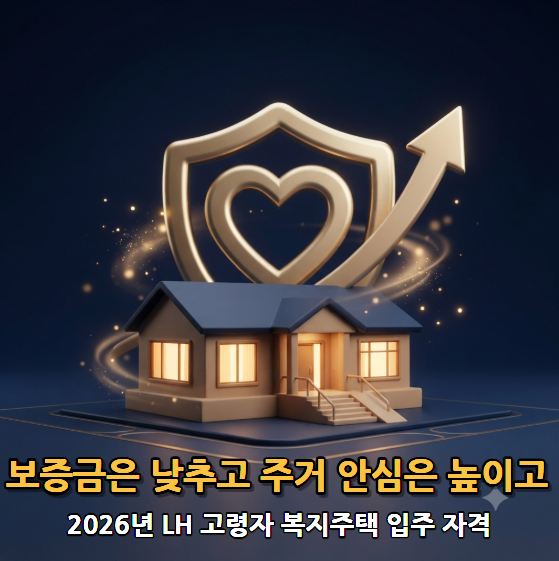 "나이 들수록 편안한 내 집, 어디 없을까?" 2026년 LH '고령자 복지주택' 입주 자격 및 신청 조건....