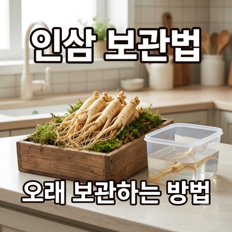 인삼 보관법｜수삼 오래 보관하는 방법과 냉장·냉동 보관법