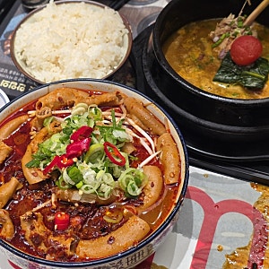 인천 롯데백화점 맛집 식당가 땀땀 매운소곱창쌀국수 이치카레 내돈내산
