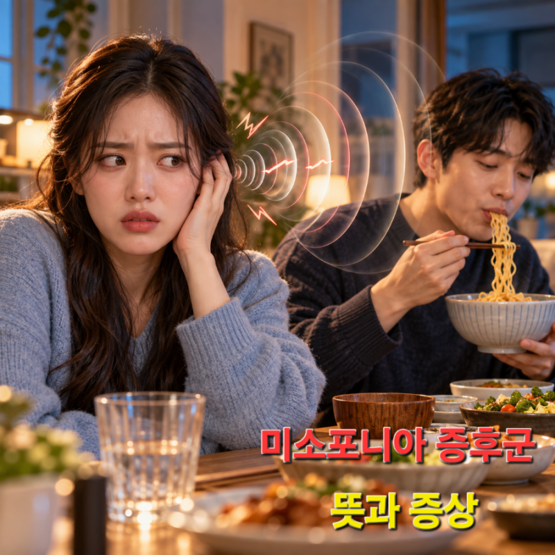 미소포니아 증후군 뜻과 증상, 씹는 소리에 화가 난다면? (청각과민증 차이)