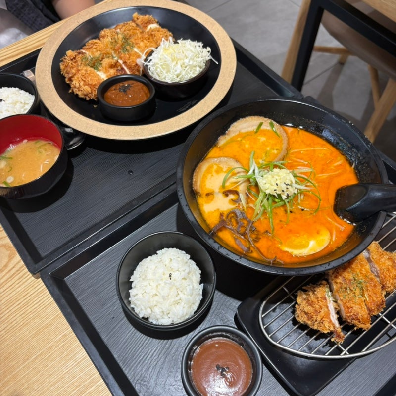 [히노아지 전주효자점]전주 신시가지 라멘 맛집에서 카라 돈코츠라멘 치즈 돈카츠 정식 먹은....