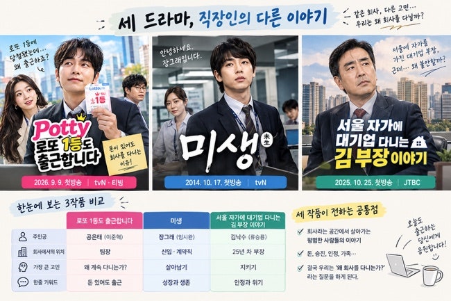 ‘로또 1등도 출근합니다‘ 줄거리·등장인물｜미생 · 서울 자가에 대기업 다니는 김 부장 ....