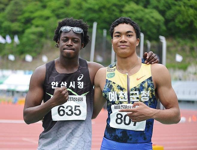 조엘진·비웨사 나란히 10초23 한국 육상 100m 쌍두마차, 아시안게임 준결선 진출