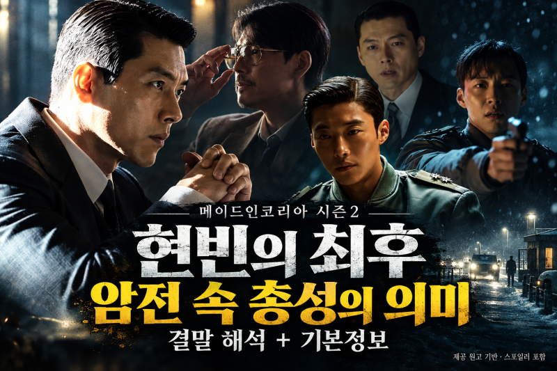 '현빈 최후&암전 속 총성 의미' 메이드인코리아 시즌2 결말&기본정보