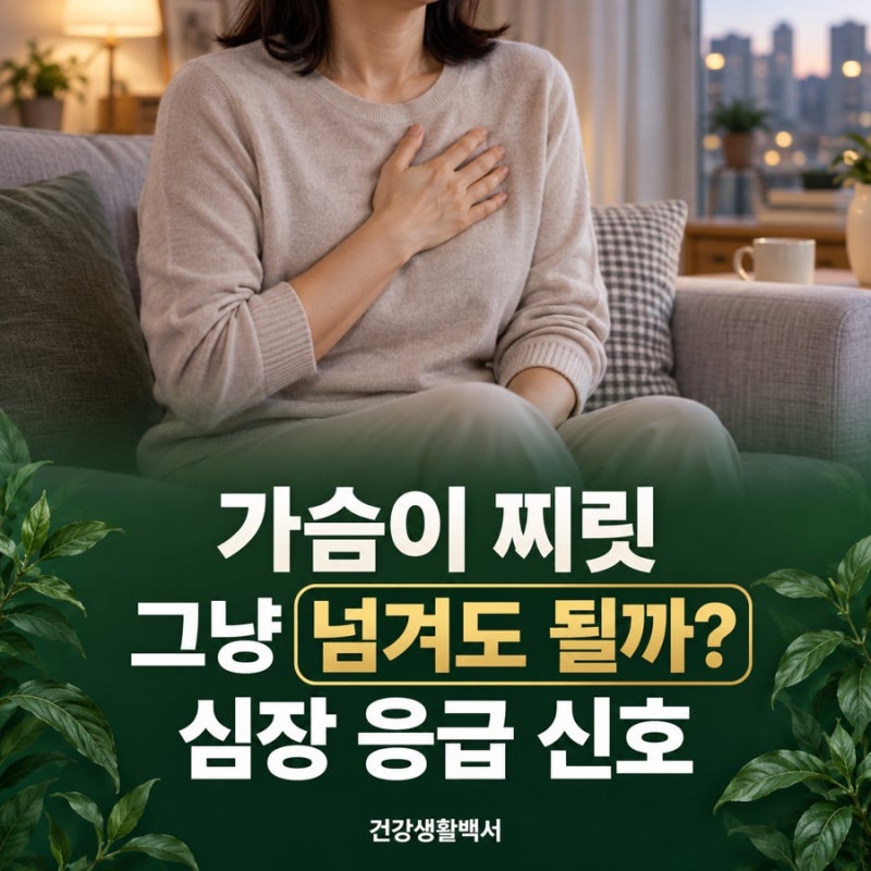 가슴통증 “잠깐 찌릿해서 그냥 넘겼는데..” 심근경색 전조증상·협심증·부정맥 구별법