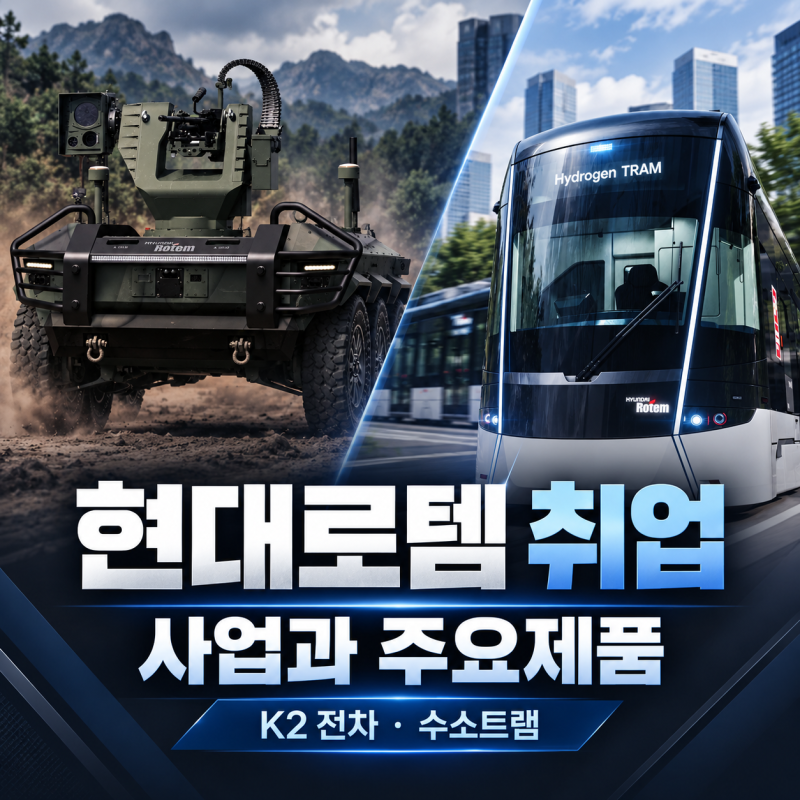 현대로템 취업｜무슨 회사일까? 사업과 주요제품부터 알아보자