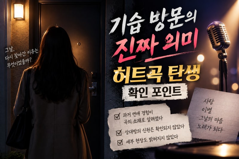 영탁 전 연인 기습 방문 히트, 곡 탄생 비화는 어디까지 사실일까