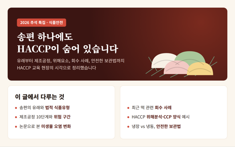 추석 송편 제대로 알고 먹기 — 유래부터 안전한 보관법까지