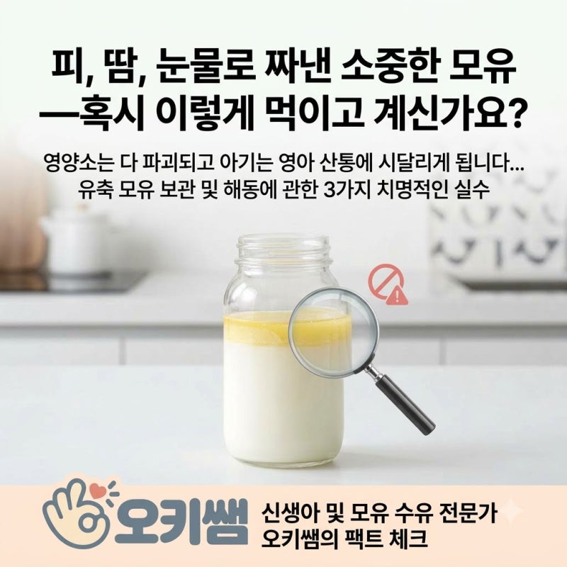 유축 모유 섞을 때 흔들면 안 되는 이유! 영양소 지키는 중탕 온도와 보관법 (ft. 배앓이 방지 ....
