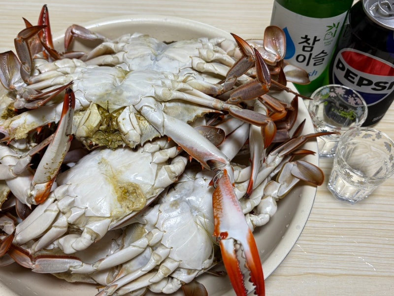 [울산 농수산물도매시장] 9월 가을 제철 음식 꽃게찜 숫꽃게,암꽃게 가격,후기