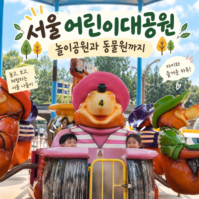 서울 어린이대공원 아이와 가볼만한 곳｜놀이기구 3회권 후기, 가을축제 정보까지