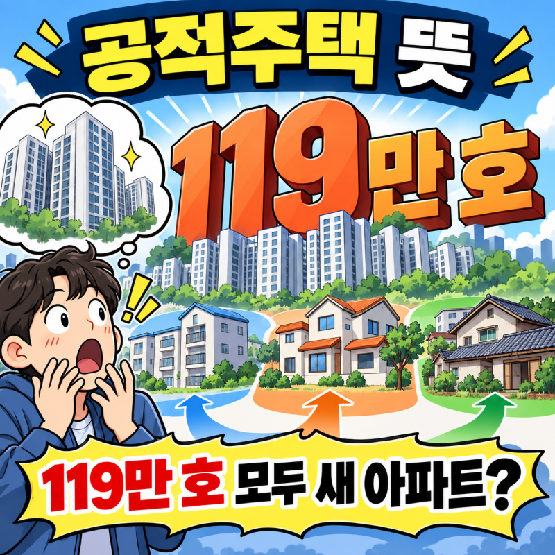공적주택 뜻, 119만 호 전부 새 아파트? 공공임대·분양 차이