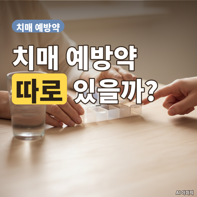 치매 예방약이 따로 있을까요? 치매 치료제와 예방을 구분해 알아보기