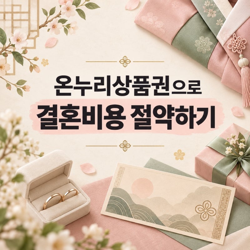 온누리상품권으로 결혼비용 절약하기｜예물·한복·예복 결제 전 확인할 점
