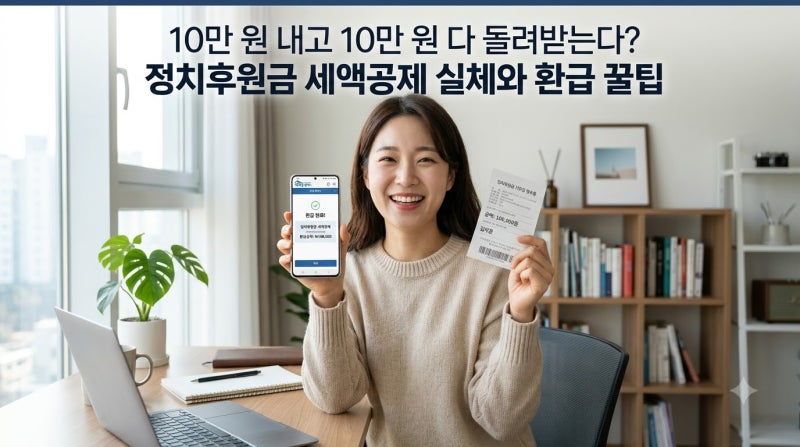 정치후원금 10만 원 세액공제 전액 환급 원리와 연말정산 신청 방법
