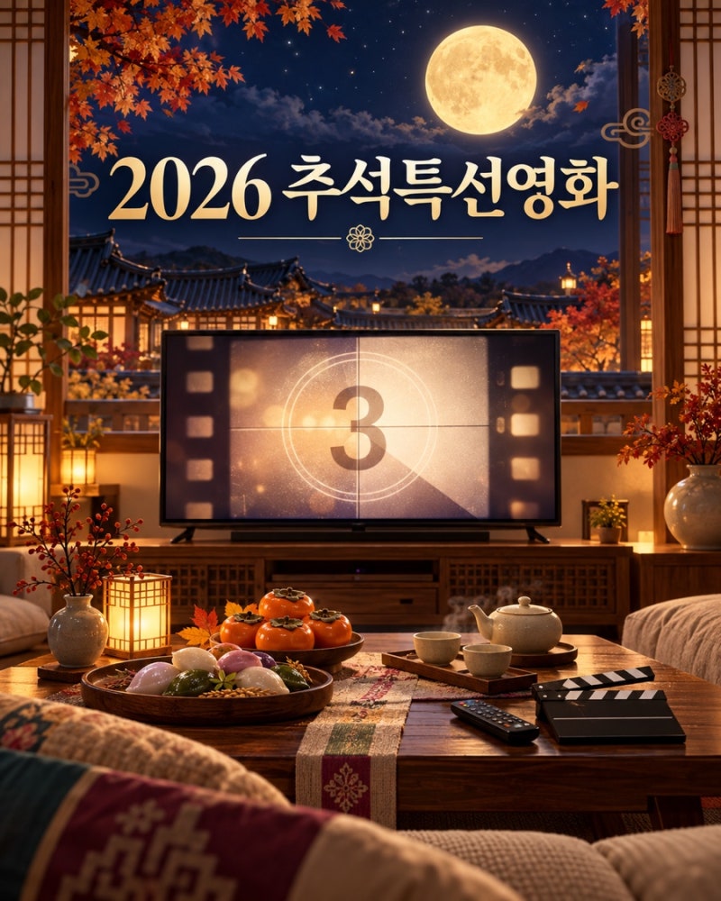 2026년 추석특선영화 편성표 총정리, 날짜·채널·방송시간 한눈에 보기