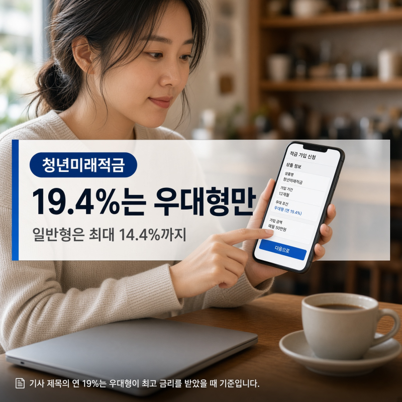 ▶ 청년미래적금 일반형 우대형 차이, 2138만원 vs 2255만원(Ft.19.4%의 진실)