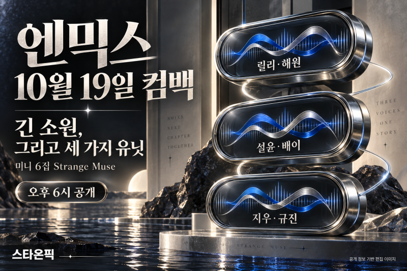 엔믹스 10월 19일 컴백, ‘긴 소원’과 유닛곡 3곡…멤버 조합은?