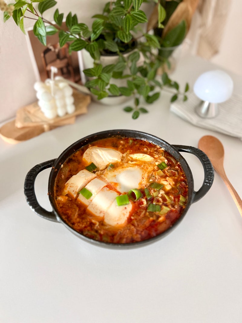 얼큰한 순두부찌개 만들기 15분 완성 레시피