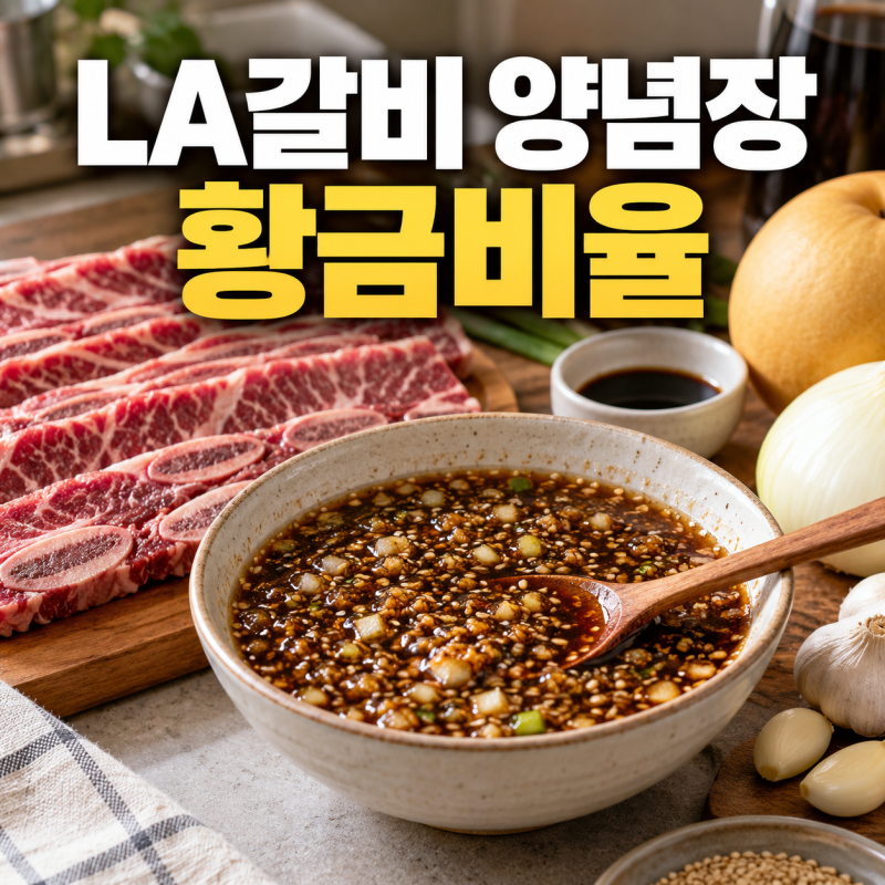 "LA갈비 양념장" 실패 줄이는 황금비율과 재우는 시간까지 한 번에