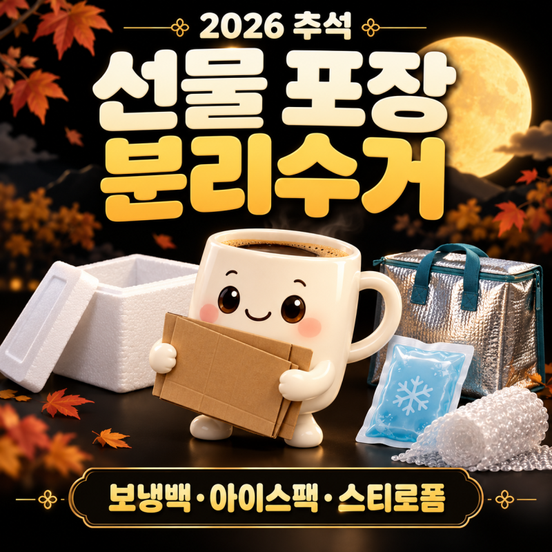추석 선물 포장 분리수거｜보냉백·아이스팩·스티로폼·과일망 버리는 법