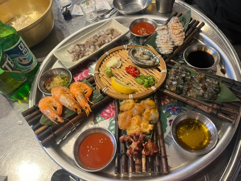 부산 광안리 야장 술집 ‘맹구포장마차’ 해산물 맛집