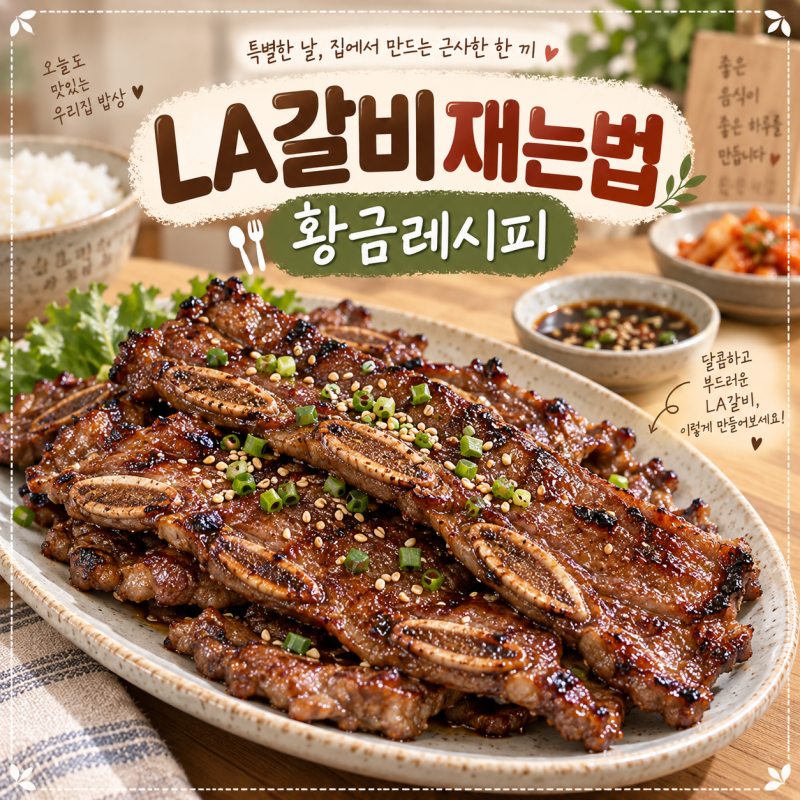 LA갈비재는법 황금레시피 양념장까지 한 번에
